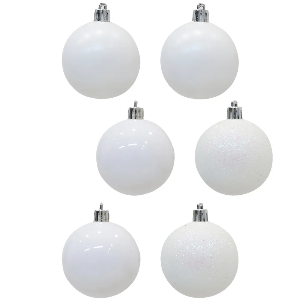 

6pcs Christmas Decoration Balls Plastic Xmas Tree Ornaments Holiday Party Decorations Hanging Ball Supplies Indoor Outdoor