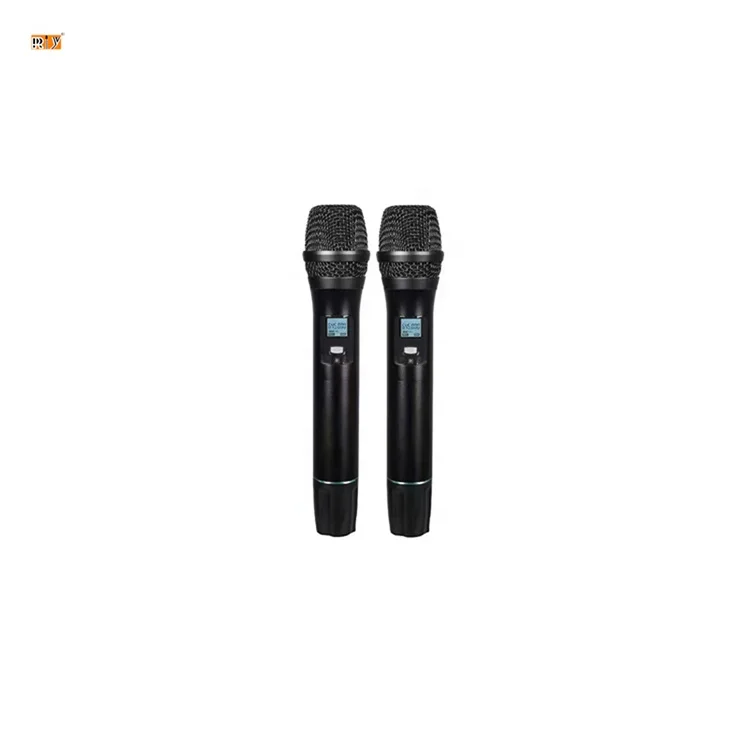 RIY-0317 Wireless Microphone 2 Channel UHF Wireless Microphones Sound System Performance Wireless Mic