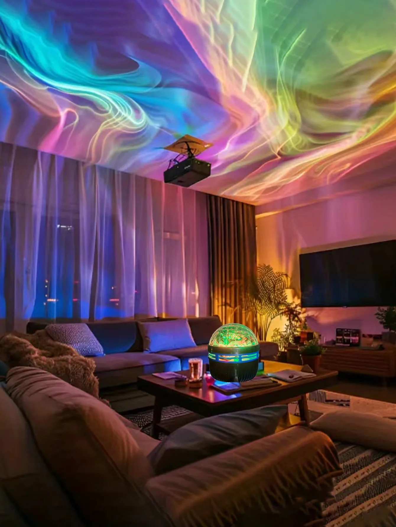 جهاز عرض الأضواء الشمالية: 16-لون أورورا ستاري سكاي، يعمل بمنفذ USB، جهاز تحكم عن بعد (غرفة النوم/المسرح المنزلي/عيد الميلاد) #2