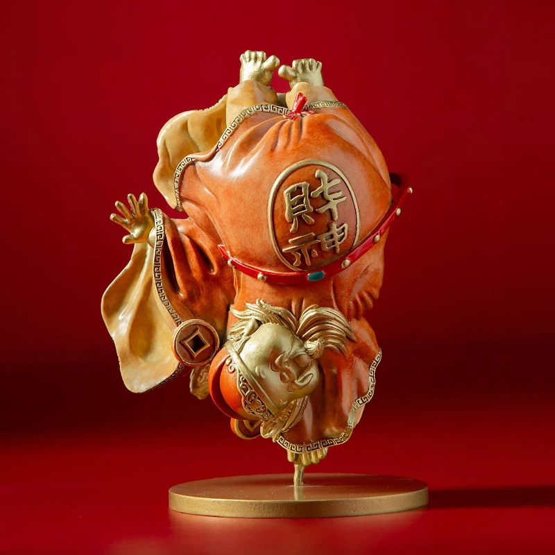 

Copper God of Wealth ornament, housewarming, new home opening gift, living room office desktop decoration ornament