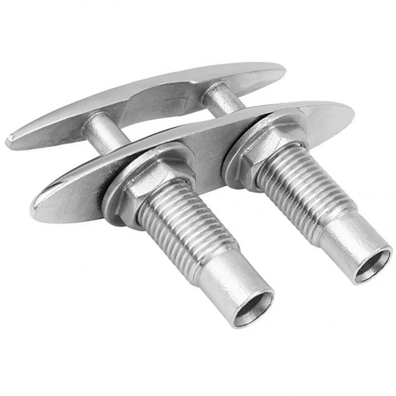 Pop Up Boat Cleats 316 Stainless Steel Marine Cleat 5 Inch Retractable Flush Mount For Yacht Dock view 5