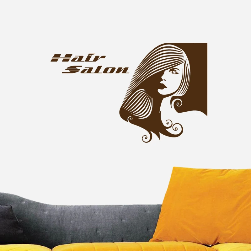 

Beauty Salon Sticker Hair Salon Wall Decal Barber Shop Scissor Vinyl Window Decals Decor Mural Hairdresser Glass Sticker