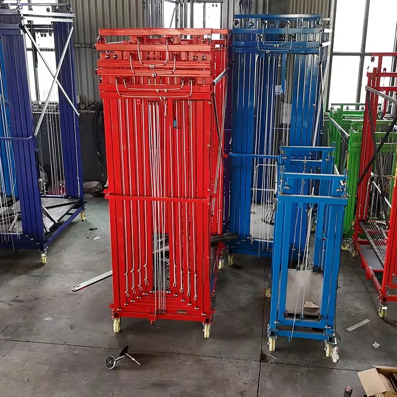 

New Electric Scaffolding with Remote Control One-button Lifting and Maximum Load-bearing Capacity of 500kg for Cargo Handling