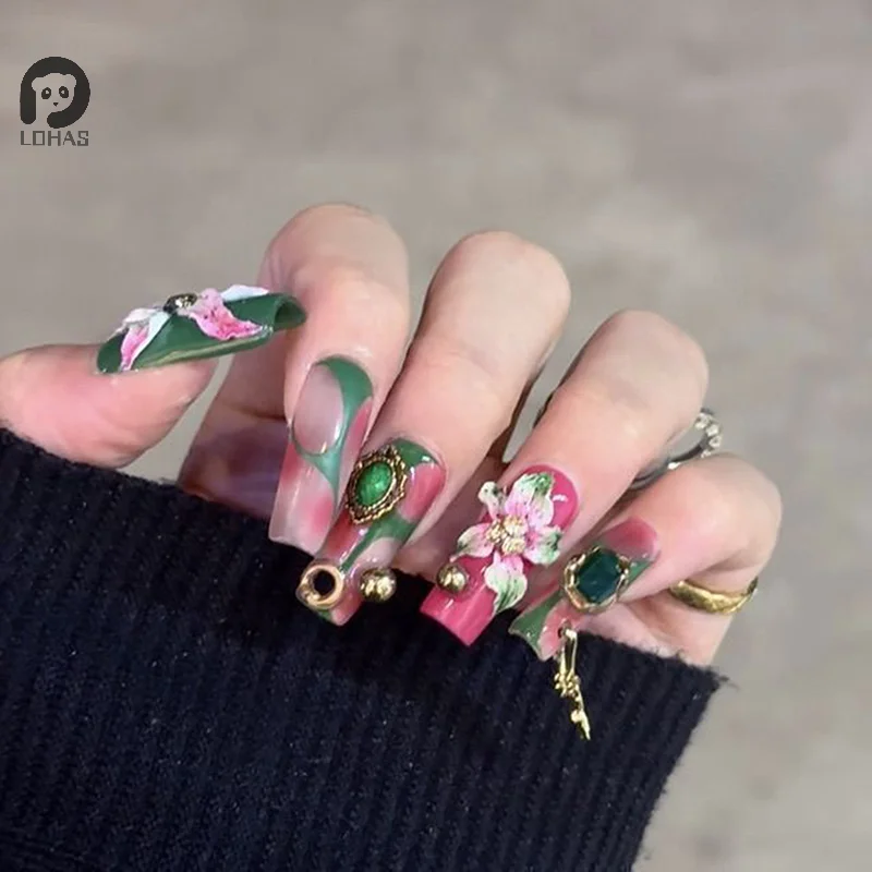 1 Uds. Molde para decoración de uñas, tallado 3D, flor de lirio curvada, decoraciones artísticas para uñas transparentes, plantilla de silicona DIY