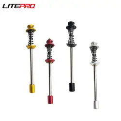 Litepro Mountain Road Bike Titanium Alloy Lock Slow Release Bicycle Quick Release Hexagonal Shaft QR Wheel Set Lever