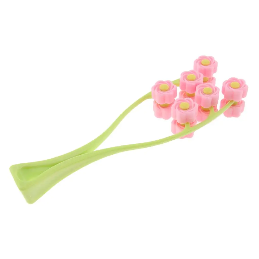 Face Chin Neck Massage Skin Lifting Roller Wheels Y-shape Massage Tool With 6 Kneading Roller Facial Massager Supplies