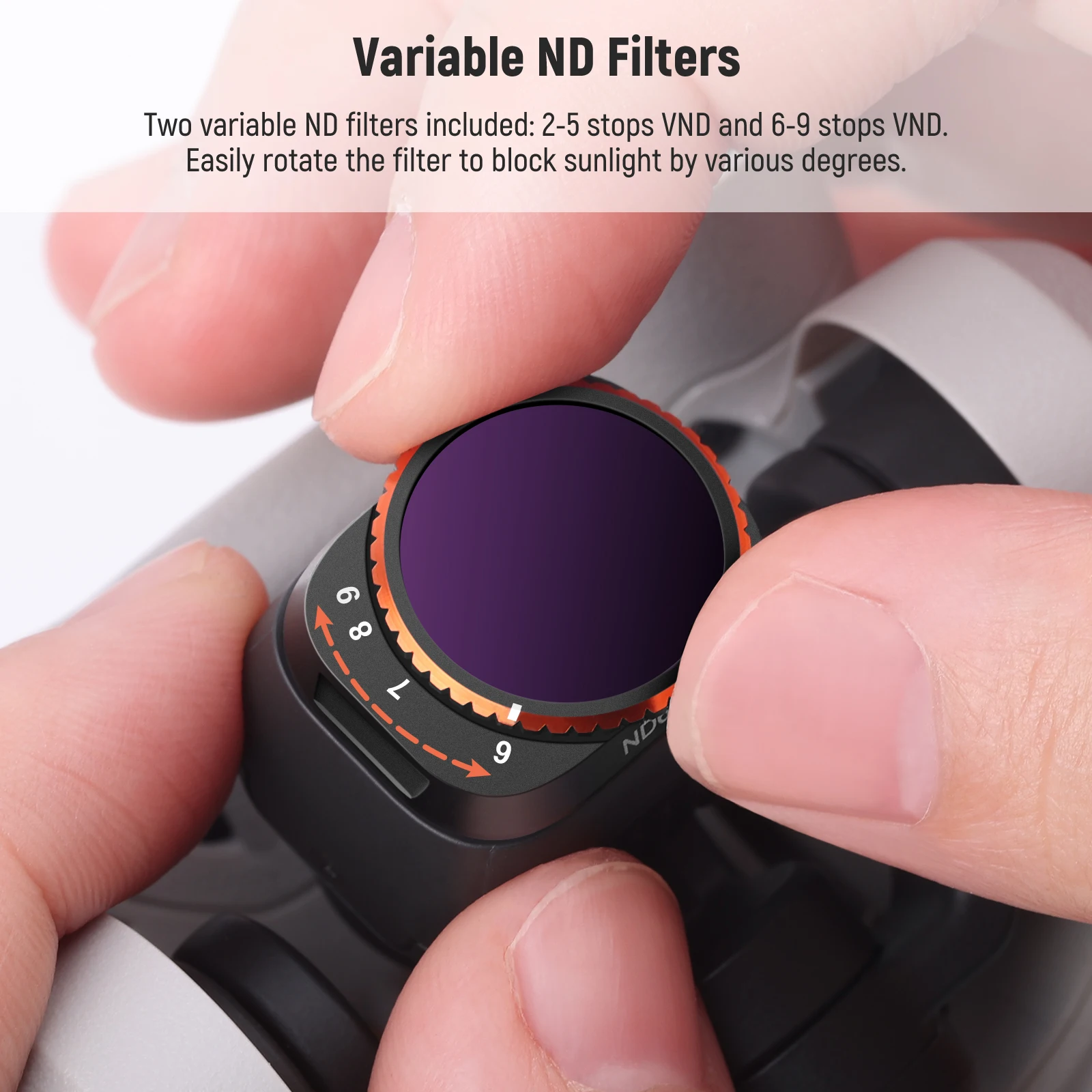 NEEWER Limited Variable ND Filter Kit For DJI Mini 3/Mini 3 Pro 4 pcs ND2-ND32/ND64-ND512 CPL/UV Lens Filte HD Optical Glass