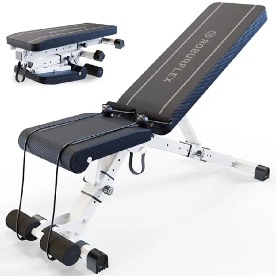 

Adjustable Foldable Workout Exercise Bench for Home Gym Weightlifting and Strength Training 6x4x2 Positions 700 Pounds Load