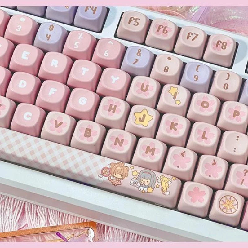 Mifuny Yuumi Keycap LOL Coffee-Sweetheart Anime Key Caps Custom Cherry/MOA Pbt Keycaps voor mechanische toetsenbordaccessoires Cadeau