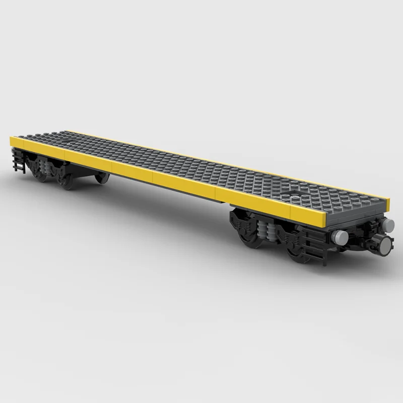 

Модель поезда MOC 7 Wide Basic Flatcar, DIY-набор для творчества, для детей, игрушечный набор, рождественский подарок, технологические строительные блоки