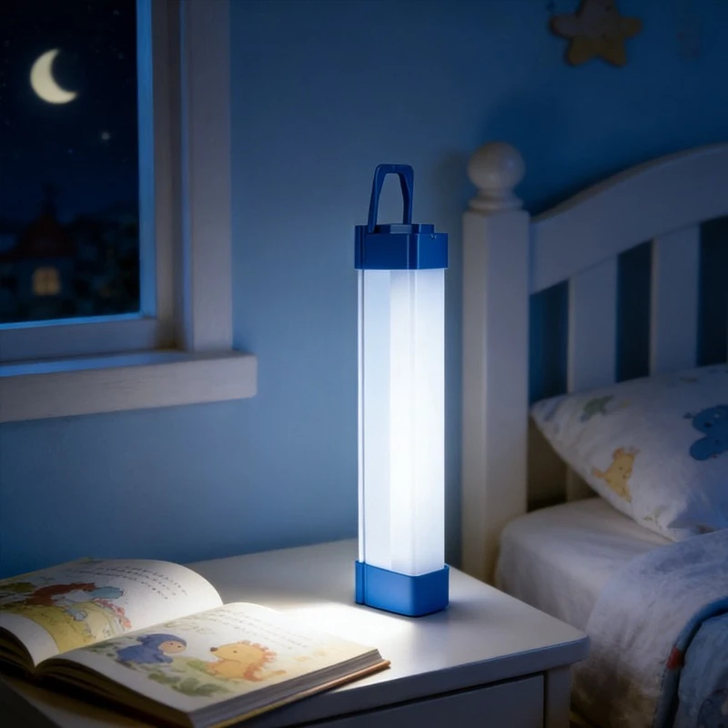 1pcs Led Emergency Bulb Charging Tube Outdoor Camping Lighting Night Market Fluorescent Lamp Magnetic Charging Lamp Desk Lamp