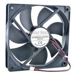 Brand new 12cm 120mm fan 120x120x25mm 12025 DC12V 0.10A 1600RPM Hydraulic bearings cooling fan for chassis power supply
