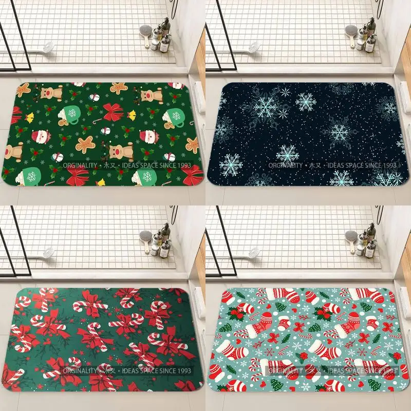 

Christmas-Themed Digital Print Living Room Decoration Home Sofa Non-Slip Carpet Study Bedroom Tatami Children'S Soft Floor Mat