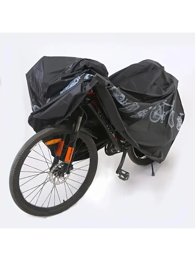 AliExpress Outdoor Bicycle Storage Waterproof Bicycle Cover, UV Resistant, Nylon Material, Dustproof, Can Accommodate Up To Two Bicycles