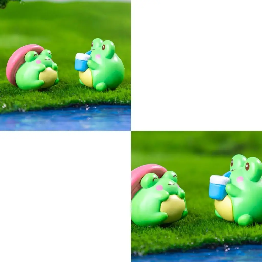 62KD 8PCS  Mini Resin Animal Outdoor Garden  Desktop Decoration