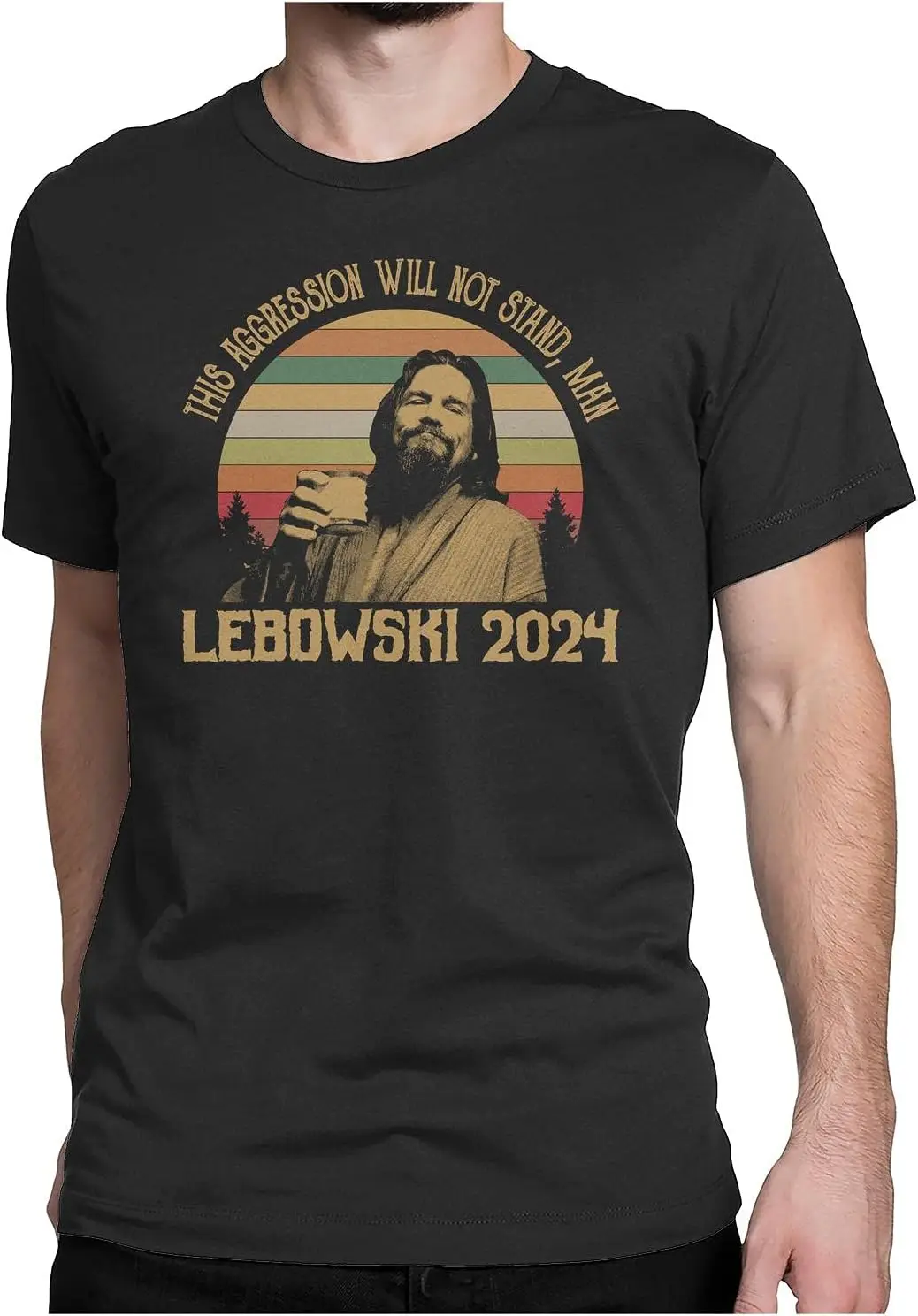 This Aggression Will NOT Stand, Man Lebowski 2024 - Vintage Retro T-Shirt