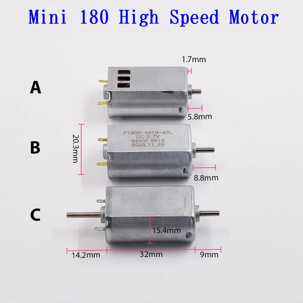 1PC Mini FK-180SH FF-180SH Motor High Speed Single/ Dual Shaft DC2.4V 3.6V 4.8V 5V 6V 9V for Toy Car Boat Model/ Electric Shaver