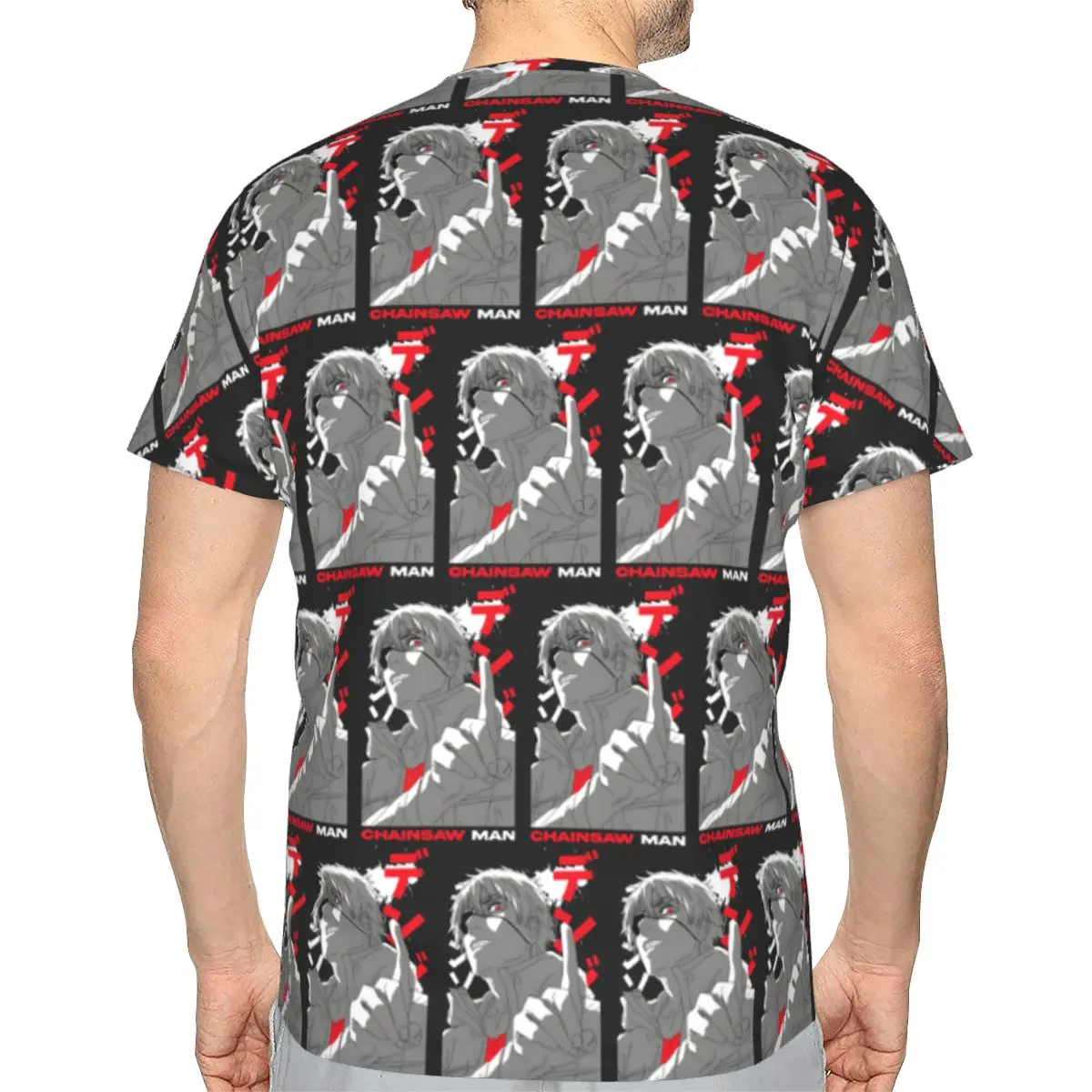 Anime Chainsaw Man Devil 100% Cotton T-Shirt Men'sClassic T Shirts Men O-Neck Short Sleeve
