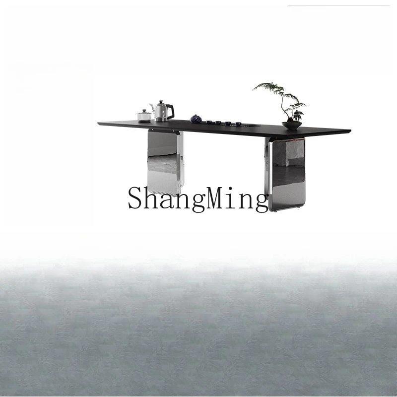 

FG rock slab tea table modern light luxury high-end sense home living room office tea table