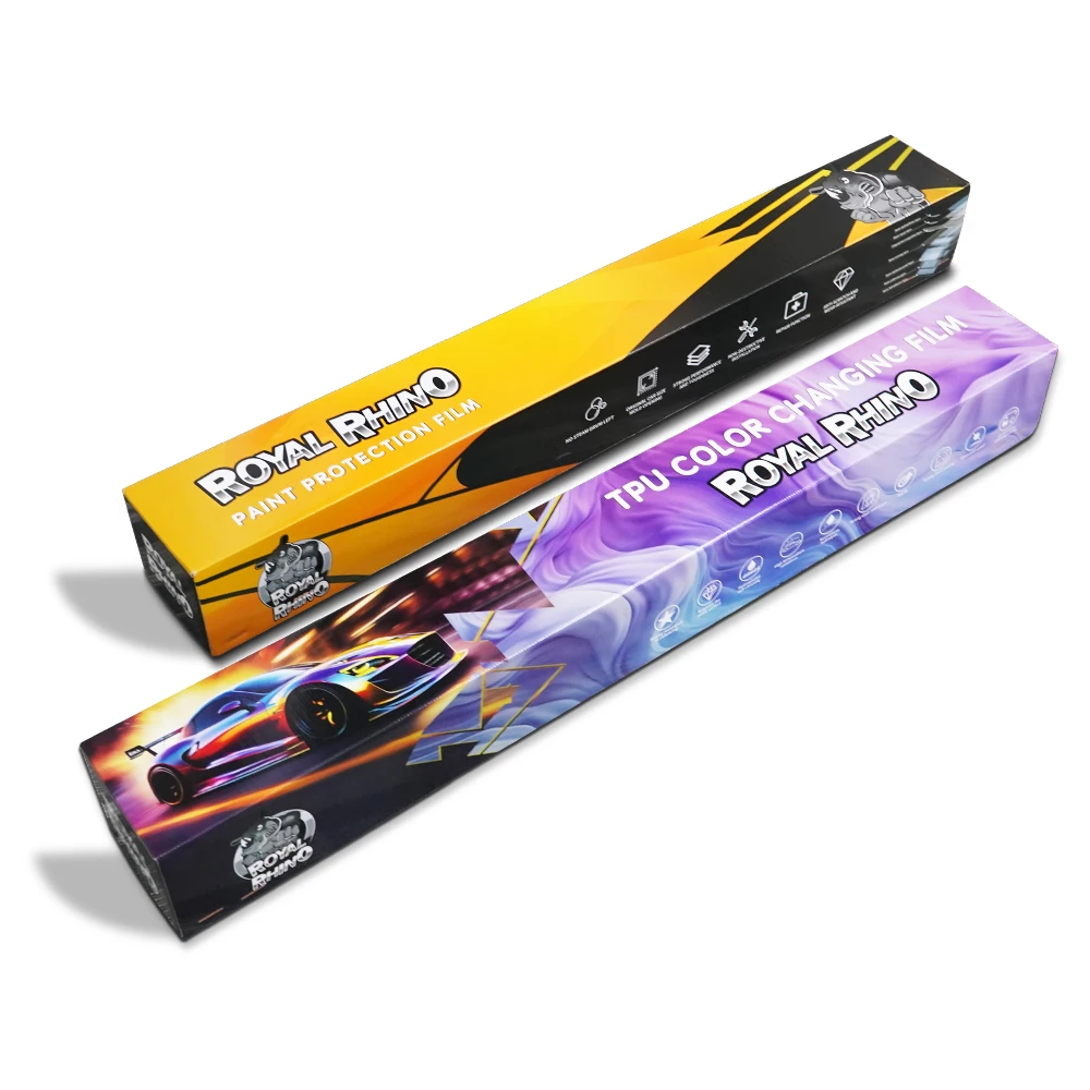 

Royal Rhino 15M Roll Gloss Piano Black Clear Bra TPU TPH PPF Film 6.5/7.5Mil Self Healing Anti Scratch Car Paint Protection Film