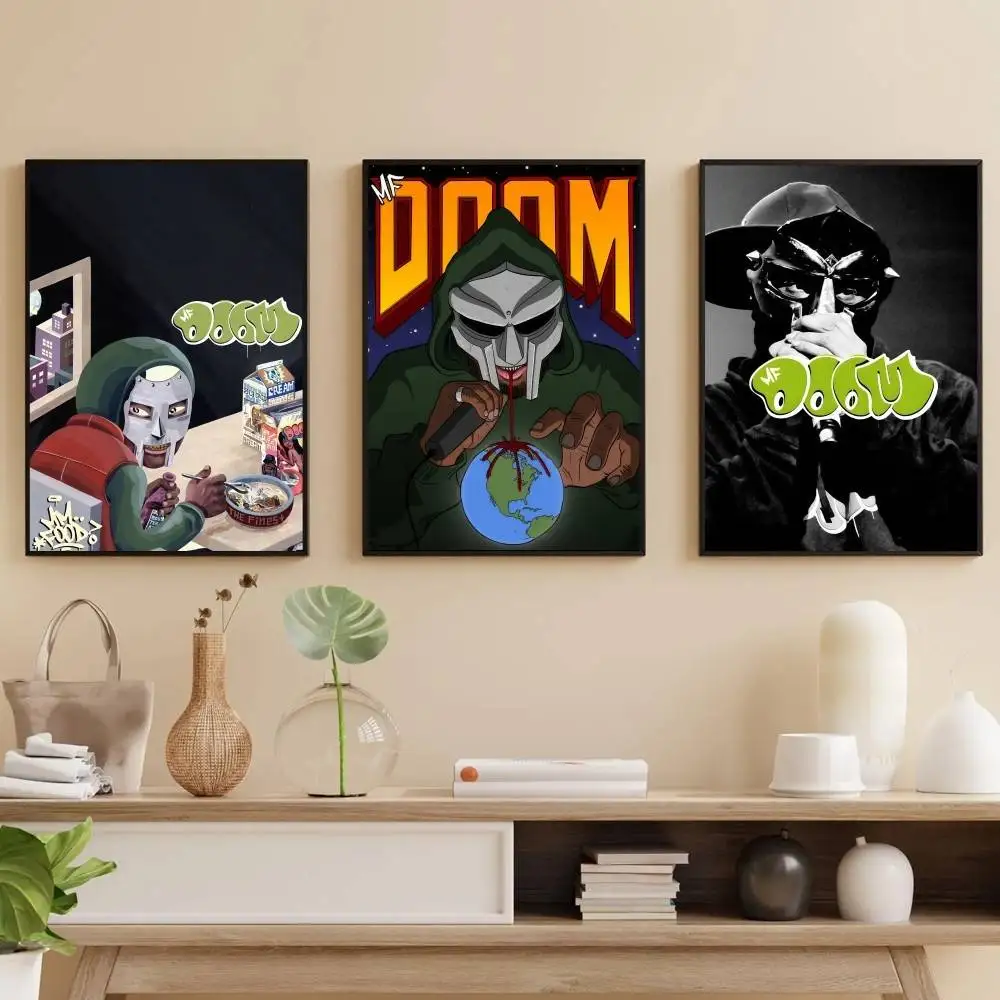 

MF D-Doom Mm..Food Poster Self-adhesive Art Waterproof Paper Sticker Coffee House Bar Room