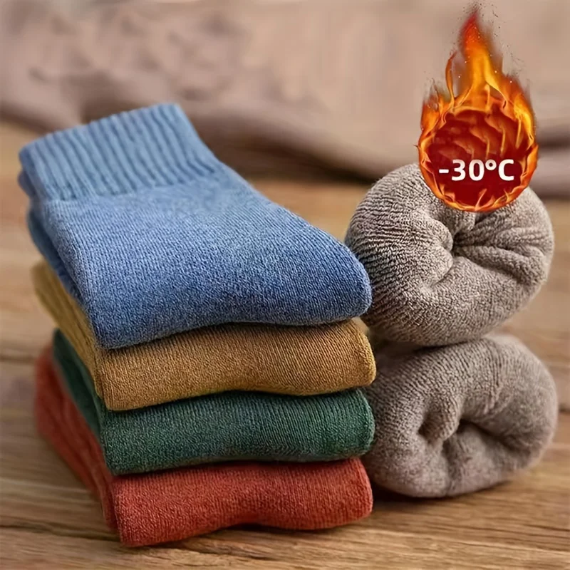 

8 пар утепленных носков для женщин, длинные чулки, 0–15 лет ° Утолщенный