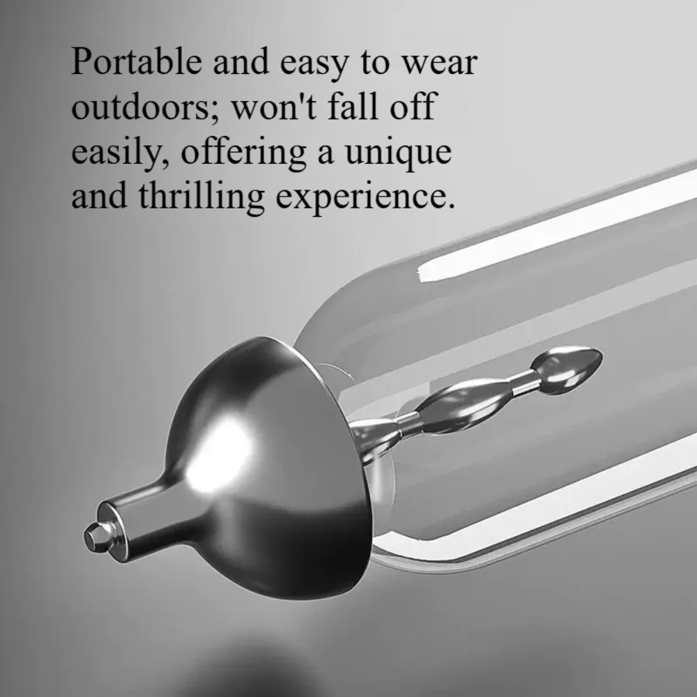 Portable Stainless Steel Urethral Sound Beaded Penis Dilator Invisible Male Masturbator Sex Toys 3