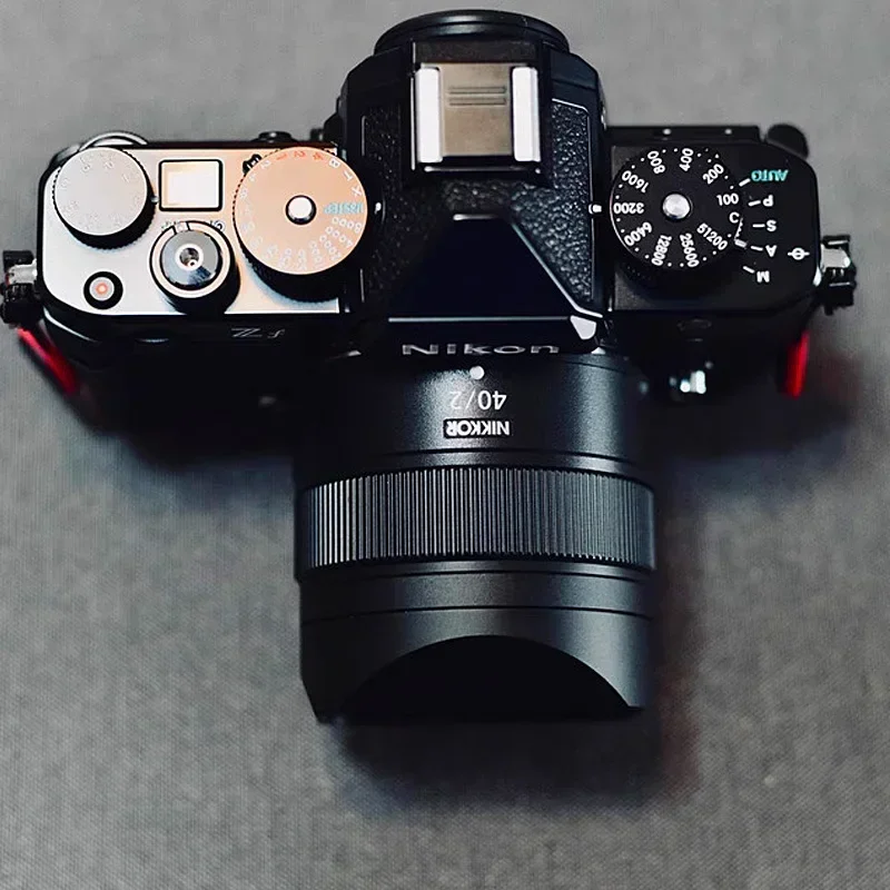 อลูมิเนียม Bayonet Square เลนส์สําหรับ Nikon NIKKOR Z40mm F2.0 เลนส์อะแดปเตอร์แหวนและฝาครอบเลนส์