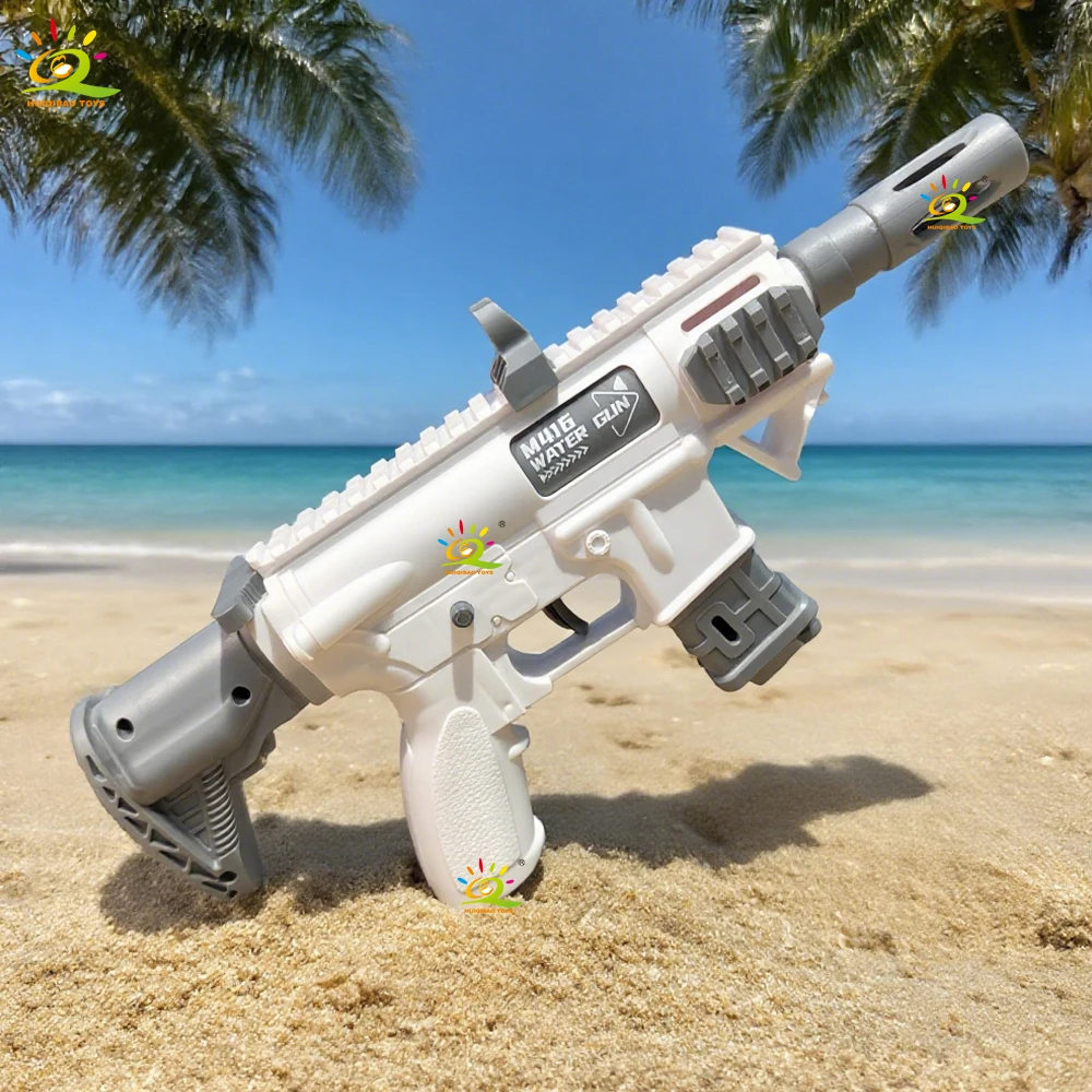 Pistola de Agua Manual para Niños HUIQIBAO con Mecanismo de Rociado Interconectado, Juguete Acuático para Diversión en la Playa, Regalo