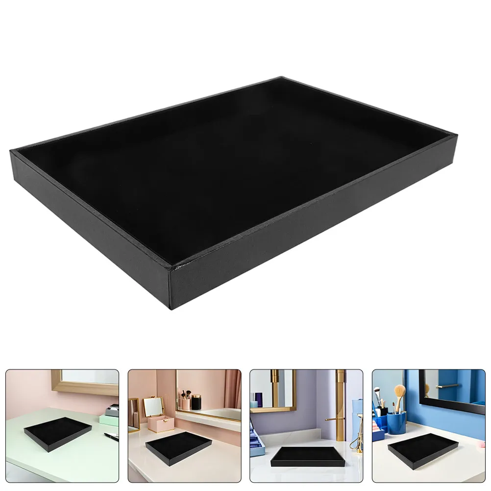 

2Pcs Jewelry Tray Stackable Flat Organizer for Rings Bracelets Necklaces Jewelry Display Tray Storage Solution