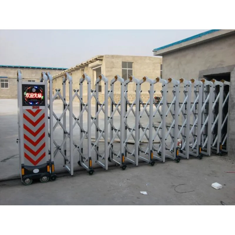 custom.Motor Automatic Retractable Sliding Fence and Gate with Trackless Solid and Popular