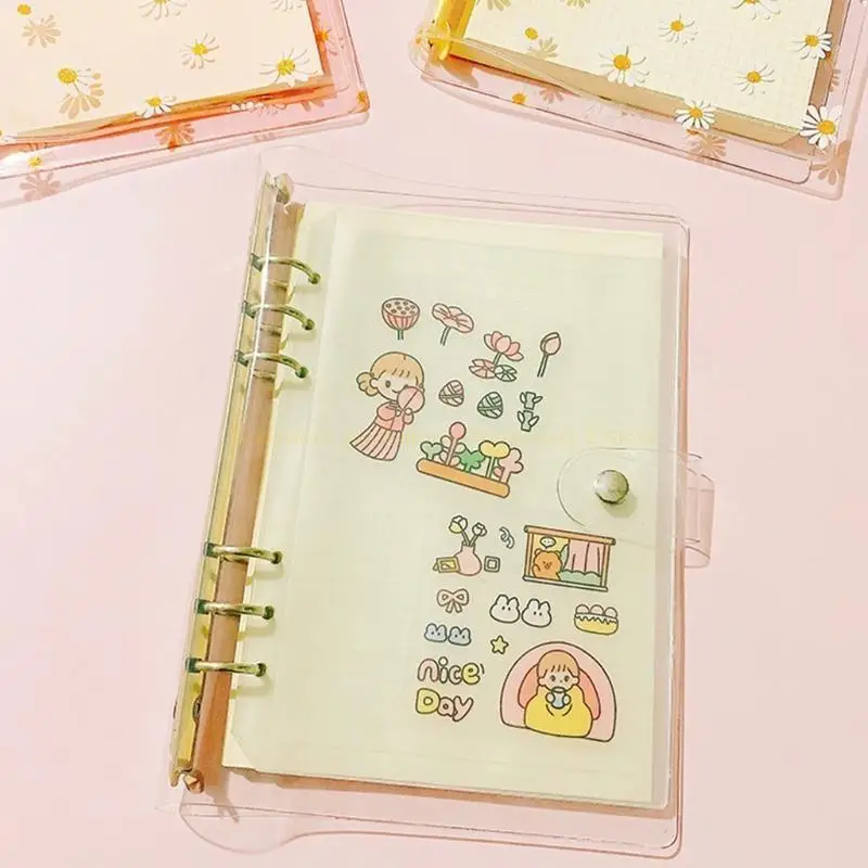 Daisys lucu penutup 5 binder untuk 5 notebook pengikat perencana pribadi longgar