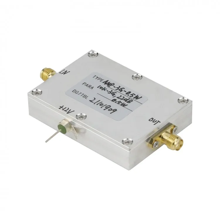 

AMP-3G-0.5W Small Broadband r f Power Amplifier 10K-3G Gain 22DB 0.5W Low Noise For Signal Generators