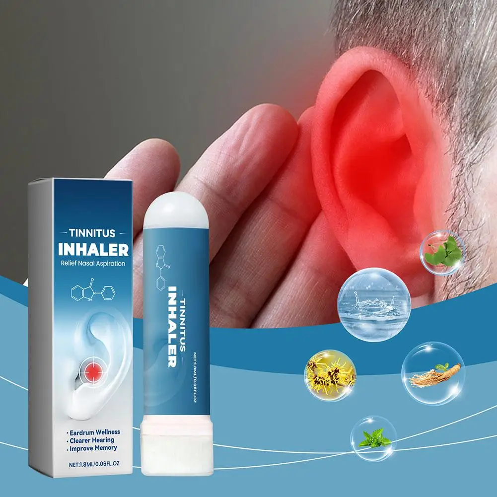 3pc Ear Nasal Relief Treatment Inhaler Relieve Deafness Tinnitus Itching Earache Ear Hard Hearing Treatment Health Care