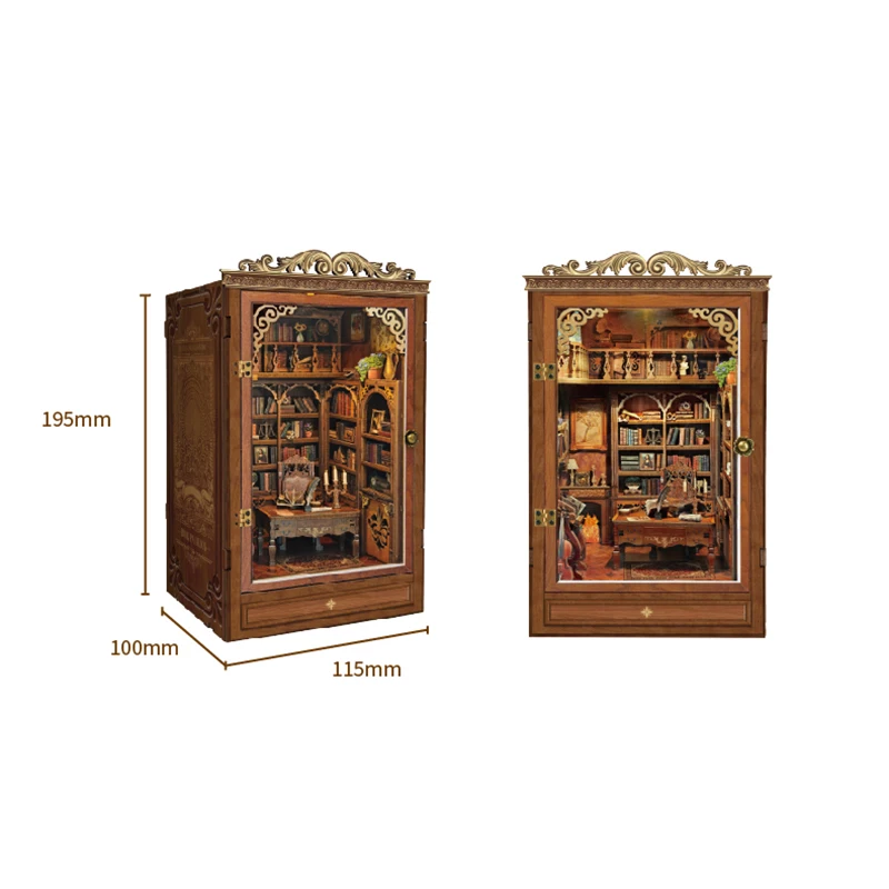 Bricolage maisons de poupée en bois livre de temps maison modèle Miniature avec Kit de meubles 3D assembler jouet pour enfants adulte cadeau d'anniversaire Casa