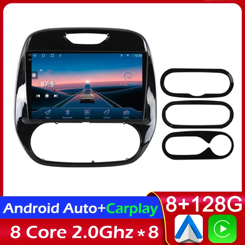 

9"INCH Android 14.0 For Renault Kaptur Captur 2016 - 2019 Car Radio Multimedia Video Player Carplay 4G GPS Navigation WiFi 2 Din