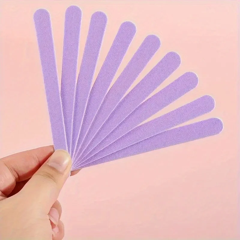7pcs Random Color Acrylic Nail Files, Double-Sided Emery Board for Shaping & Buffing Fake, Natural & Gel Nails