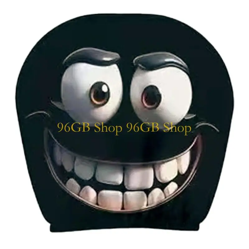 96GB Halloween Car Headrest Covers With Funny Faces For Spooky Themed Interior Decors And Comfortable Neck Support