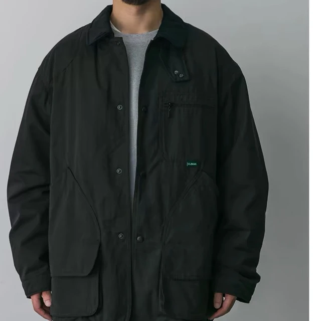 

L.LBean Barn Hunt Jaet мужская уличная водонепроницаемая рабочая одежда пальто с воротником молодежная модная осенняя теплая хлопковая смесь длинная све