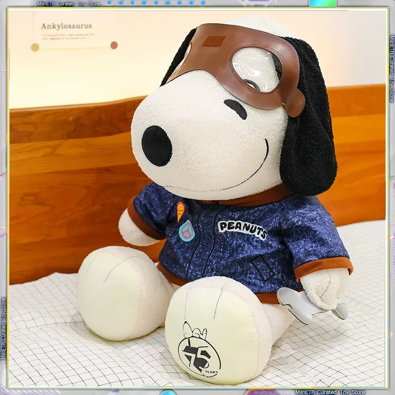 

Noopy75th Anniversary 50cm Plush Little Bear Maintenance Pilot Anime Costume Change Sitting Home Decor Birthday Gift for Fans