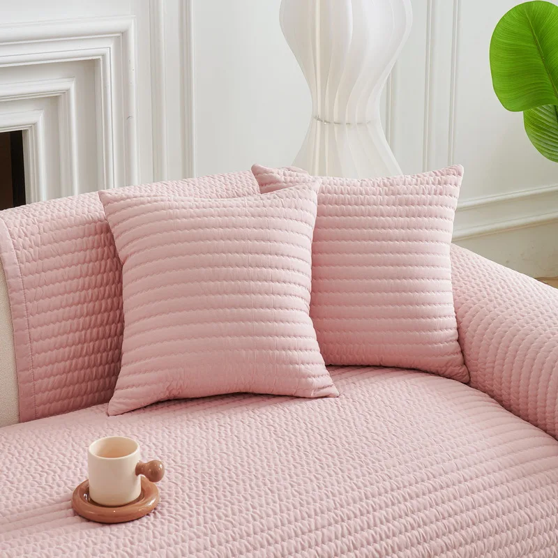 

Cotton Sofa Cover for living room sofas Universal Non-slip Couch Cushion Pad Solid Color Sofa Towel Home Decor funda sofa