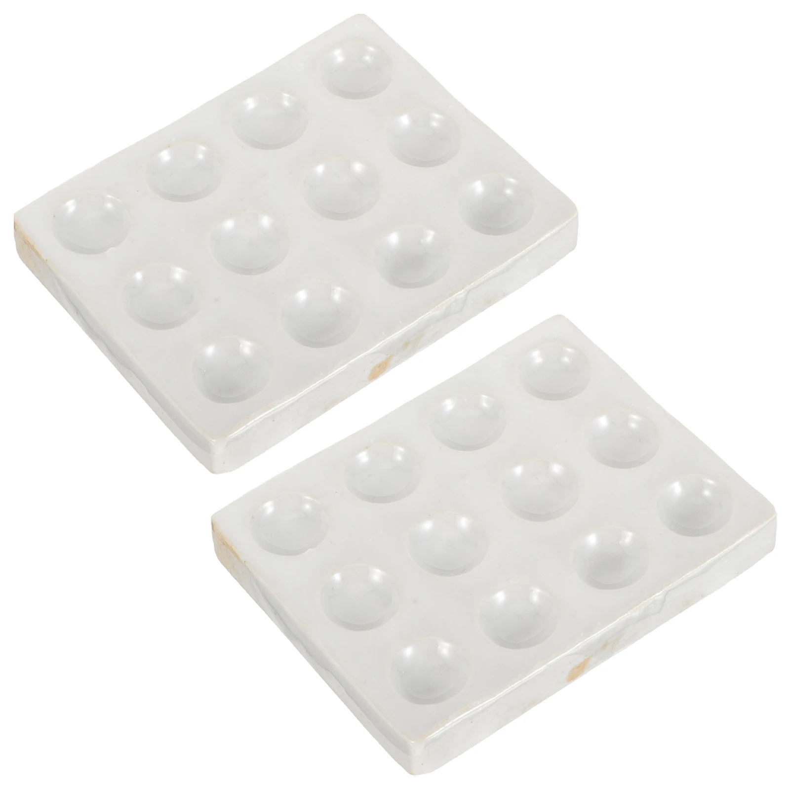 

Porcelain Spot Plate for Experiment Shade Guide Mixing Wells Chemistry Ceramic Reaction Baby Testing