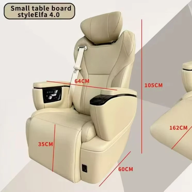 High Quality Control Oem Car Seat With Touch Screen Pilot Seat for Mpv Vans Alphar  Reclining Car Seat