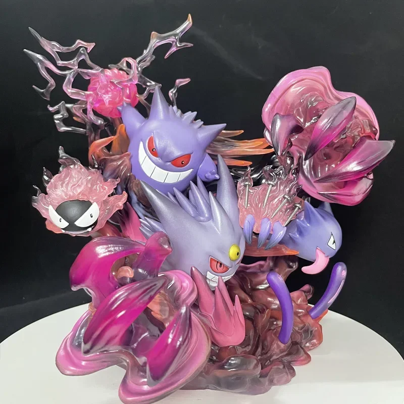 27cm Anime Pokemon Figure Gengar Venusaur Evolution Luminous Action Figure Figurine Kawaii Collectible Model Toy Children's Toy