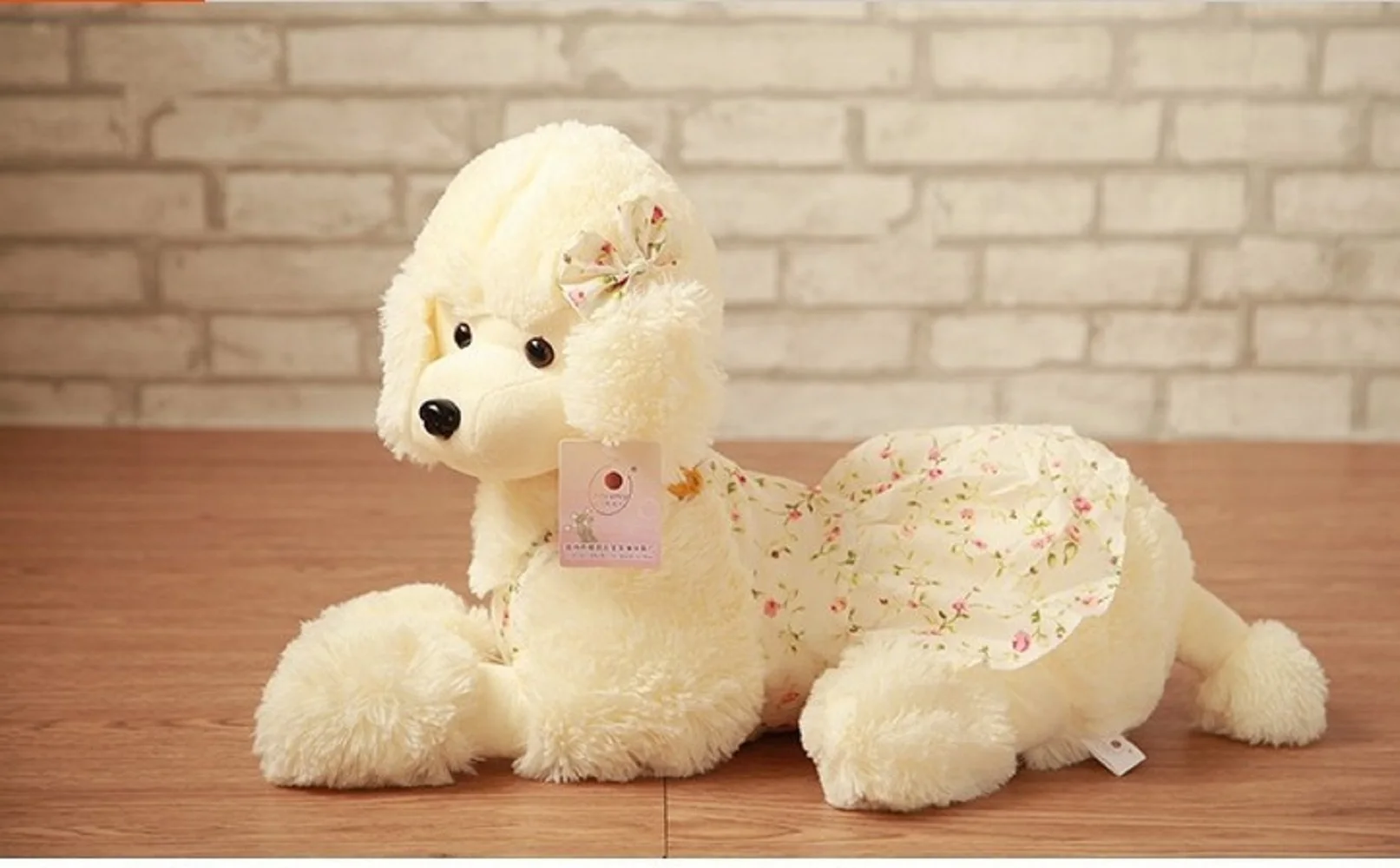 

lovely plush poodle toy lovely creative flower cloth poodle dog doll gift about 70cm 0091