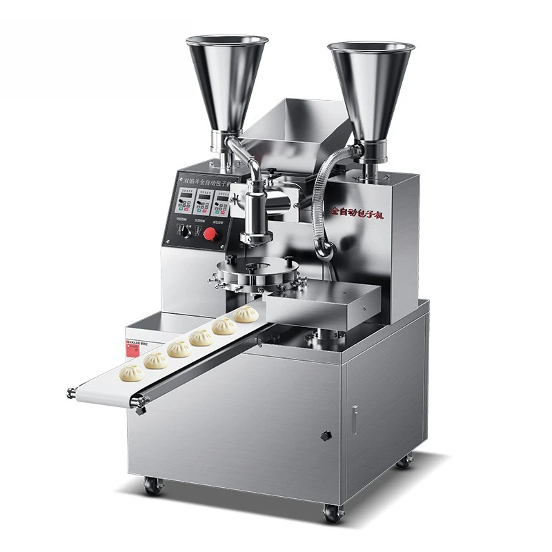 Automatic steamed bun , double hopper computer control, manual rolling filling soup buns, multi-functional all-in-one machine