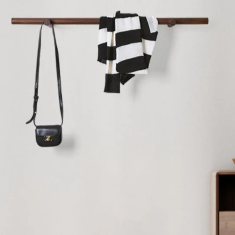 Solid Wood Coat Hooks Nordic Simplicity Beautiful Wall Clothes Hook Bathroom Waterproof Durable Towel Rack House Decoration