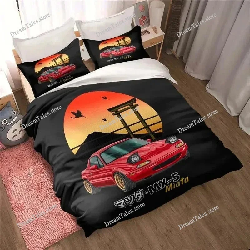 

Miata MX-5 NA Racing Cartoon Jdm Car Drift Bedding Set,Duvet Cover Bed Set Quilt Cover,King Queen Twin Size Boys Girls Adults741