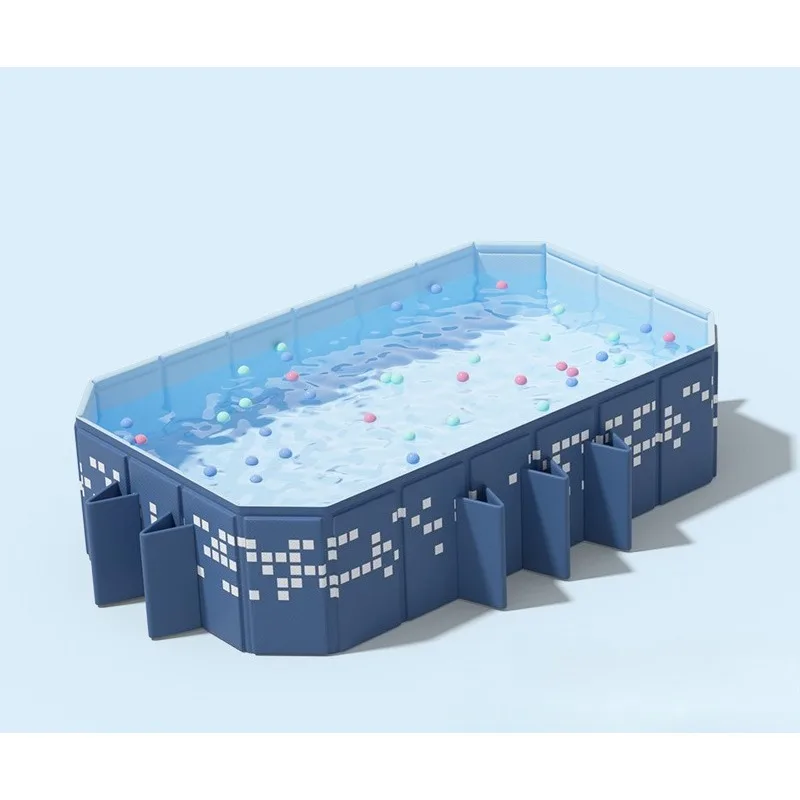 2.6m/3.1m Inflatable-Free Foldable Family Outdoor Pool: Extra-Large Capacity / Sturdy and Durable / Portable and Space-Saving