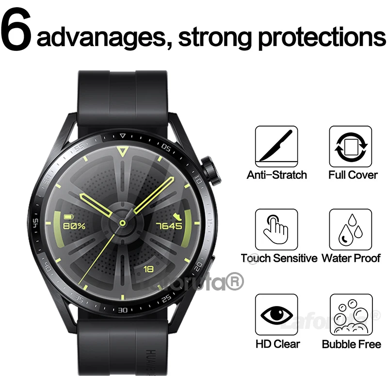 Tempered Glass For Huawei Watch GT 3 46mm Protective Glass For huawei GT3 Runner Screen Protector Film Smartwatch Accessories